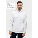 Худи унисекс STAN футер с начёсом 260, 20, Белый,  (10/1)  (40/3XS) для нанесения логотипа