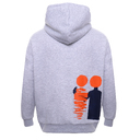 Худи унисекс STAN оверсайз 320, 69, Серый меланж,  (50/60)  (54/XXL) для нанесения логотипа