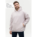 Худи унисекс STAN оверсайз 320, 69, Кремовый,  (52)  (44/XS) для нанесения логотипа