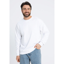 Свитшот унисекс STAN футер без начёса, 350, 96, Белый,  (10/1)  (44/XS) для нанесения логотипа