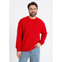 Свитшот унисекс STAN футер без начёса, 350, 96, Красный,  (14)  (44/XS) для нанесения логотипа