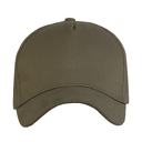 Бейсболка STAN 5 клиньев хлопок, 260, 112, Оливковый хаки,  (36)  (56-58/ONE SIZE) для нанесения логотипа
