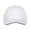 Бейсболка с кантом STAN 5 клиньев хлопок 280, 11K, Белый,  (10/1)  (56-58/ONE SIZE) для нанесения логотипа