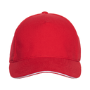 Бейсболка с кантом STAN 5 клиньев хлопок 280, 11K, Красный,  (14)  (56-58/ONE SIZE) для нанесения логотипа