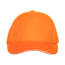 Бейсболка с кантом STAN 5 клиньев хлопок 280, 11K, Оранжевый,  (28/1)  (56-58/ONE SIZE) для нанесения логотипа