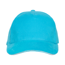 Бейсболка с кантом STAN 5 клиньев хлопок 280, 11K, Бирюзовый,  (32)  (56-58/ONE SIZE) для нанесения логотипа