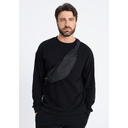 Сумка поясная 122, Чёрный,  (20)  (ONE SIZE) для нанесения логотипа