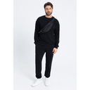 Сумка поясная 122, Чёрный,  (20)  (ONE SIZE) для нанесения логотипа