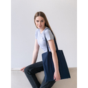 Сумка-шопер 110, Тёмно-синий,  (46)  (38 см*42 см/ONE SIZE) для нанесения логотипа