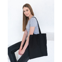 Сумка-шопер 200, Чёрный,  (20)  (38 см*42 см/ONE SIZE) для нанесения логотипа