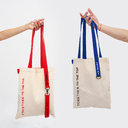 Шоппер Superbag (неокрашенный с синим) для нанесения логотипа