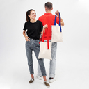 Шоппер Superbag (неокрашенный с синим) для нанесения логотипа