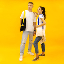 Шоппер Superbag (неокрашенный с синим) для нанесения логотипа