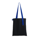 Шоппер Superbag black (чёрный с синим) для нанесения логотипа