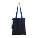 Шоппер Superbag black (чёрный с синим) для нанесения логотипа