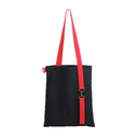 Шоппер Superbag black (чёрный с красным) для нанесения логотипа