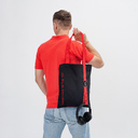 Шоппер Superbag black (чёрный с красным) для нанесения логотипа