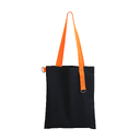 Шоппер Superbag black (чёрный с оранжевым) для нанесения логотипа