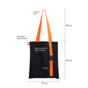 Шоппер Superbag black (чёрный с оранжевым) для нанесения логотипа