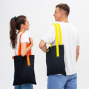 Шоппер Superbag black (чёрный с оранжевым) для нанесения логотипа