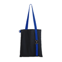 Шоппер Superbag black с ремувкой 4sb (чёрный с синим) для нанесения логотипа