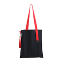 Шоппер Superbag black с ремувкой 4sb (чёрный с красным) для нанесения логотипа