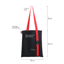 Шоппер Superbag black с ремувкой 4sb (чёрный с красным) для нанесения логотипа