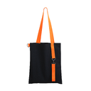 Шоппер Superbag black с ремувкой 4sb (чёрный с оранжевым) для нанесения логотипа