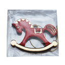 Ёлочная игрушка Лошадка (красный) для нанесения логотипа