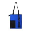 Шоппер Superbag Color (синий с чёрным) для нанесения логотипа
