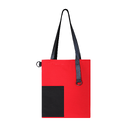 Шоппер Superbag Color (красный с чёрным) для нанесения логотипа