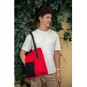 Шоппер Superbag Color (красный с чёрным) для нанесения логотипа