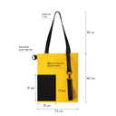 Шоппер Superbag Color (жёлтый с чёрным) для нанесения логотипа