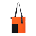 Шоппер Superbag Color (оранжевый с чёрным) для нанесения логотипа