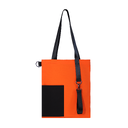 Шоппер Superbag Color (оранжевый с чёрным) для нанесения логотипа