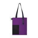 Шоппер Superbag Color (фиолетовый с черным) для нанесения логотипа