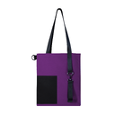 Шоппер Superbag Color (фиолетовый с черным) для нанесения логотипа