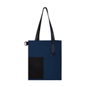 Шоппер Superbag Color (темно-синий с чёрным) для нанесения логотипа