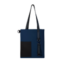 Шоппер Superbag Color (темно-синий с чёрным) для нанесения логотипа