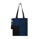 Шоппер Superbag Color (темно-синий с чёрным) для нанесения логотипа