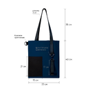 Шоппер Superbag Color (темно-синий с чёрным) для нанесения логотипа