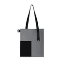 Шоппер Superbag Color (серый с чёрным) для нанесения логотипа
