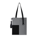 Шоппер Superbag Color (серый с чёрным) для нанесения логотипа
