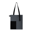 Шоппер Superbag Color (темно-серый с чёрным) для нанесения логотипа