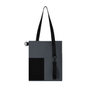 Шоппер Superbag Color (темно-серый с чёрным) для нанесения логотипа
