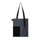 Шоппер Superbag Color (темно-серый с чёрным) для нанесения логотипа