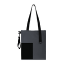 Шоппер Superbag Color (темно-серый с чёрным) для нанесения логотипа