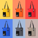 Шоппер Superbag Color (темно-серый с чёрным) для нанесения логотипа