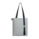 Шоппер Superbag Reflect (серый с чёрным) для нанесения логотипа