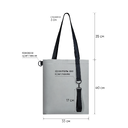 Шоппер Superbag Reflect (серый с чёрным) для нанесения логотипа